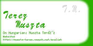 terez muszta business card